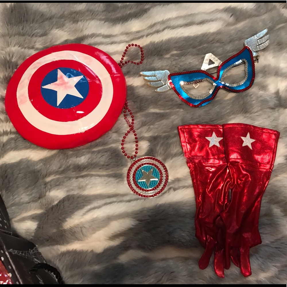 Captain American girl Halloween accessories